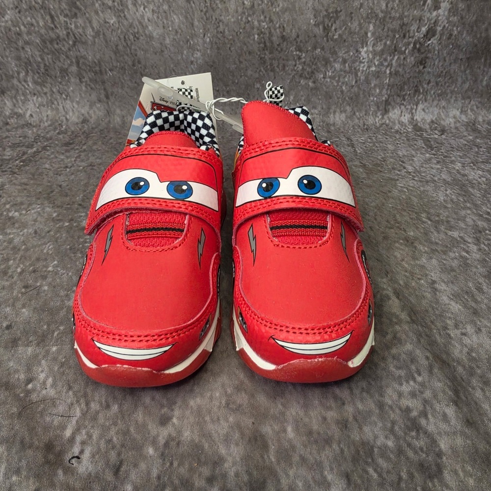 Disney Cars Lightning McQueen Light Up Shoes Toddler Little Kid 10 Red Sneaker